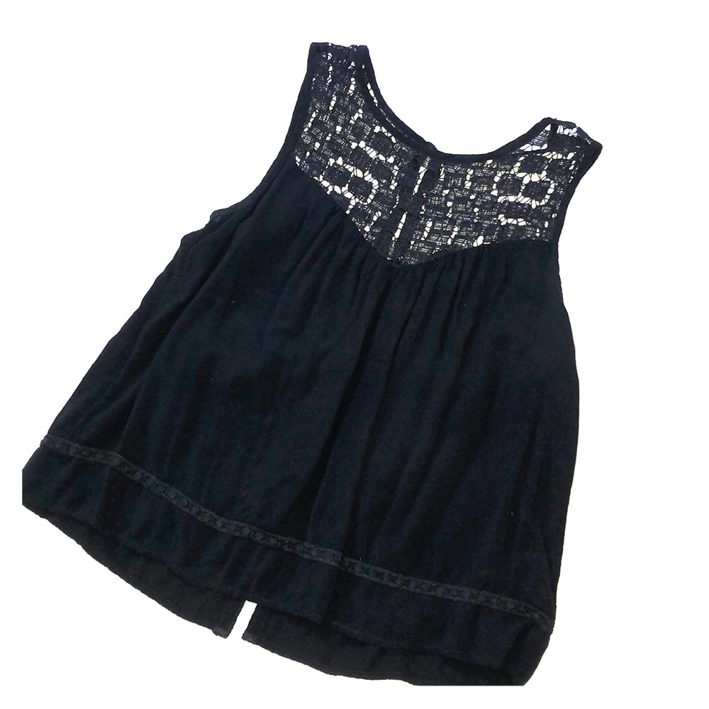 Black Tank Top Blouse